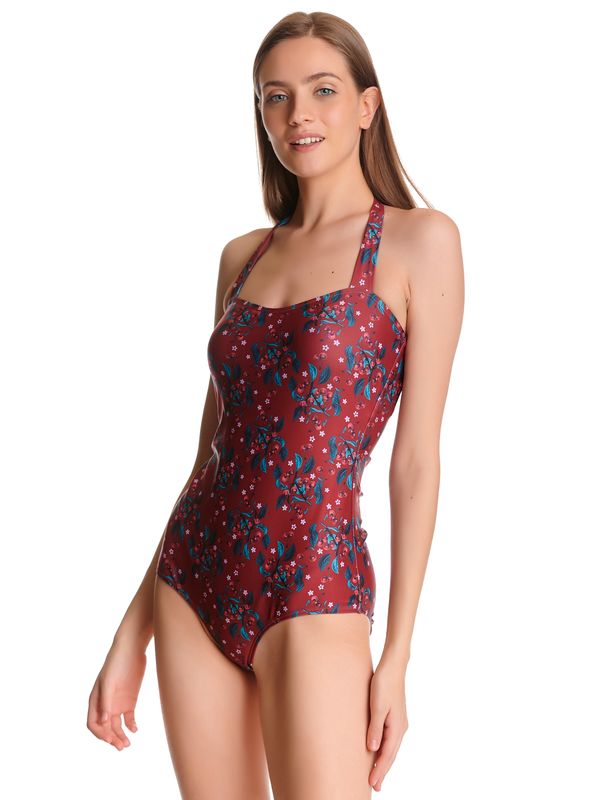 Nastrovje Potsdam Pussy Deluxe Wild Cherry Damen Badeanzug Rot Allover