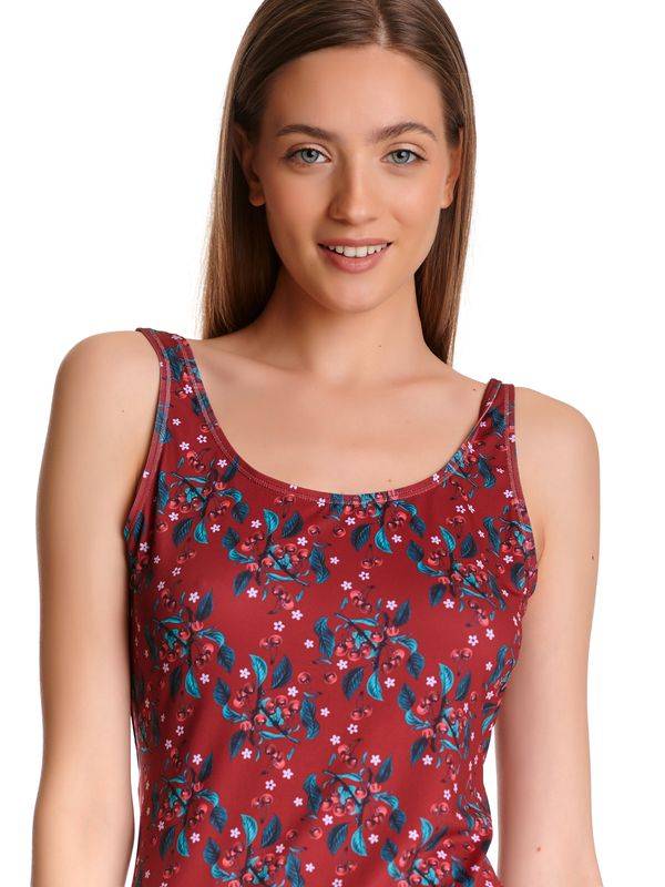 Nastrovje Potsdam Pussy Deluxe Wild Cherry Damen Strandkleid Rot Allover