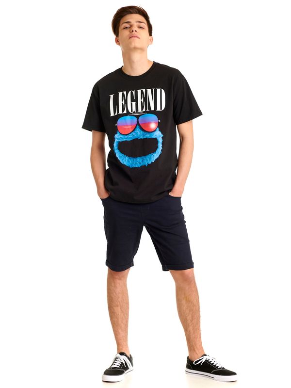 Nastrovje Potsdam Sesamstrasse Cookie Legend Herren T-Shirt Schwarz