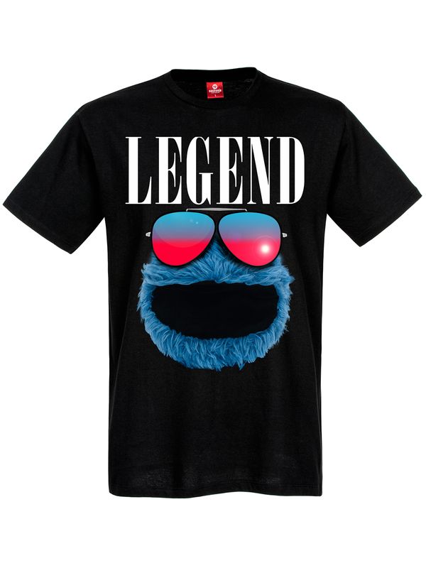 Nastrovje Potsdam Sesamstrasse Cookie Legend Herren T-Shirt schwarz