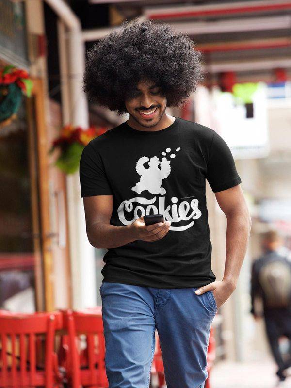 Nastrovje Potsdam Sesamstrasse Cookie Night Fridge Finder Herren T-Shirt Schwarz