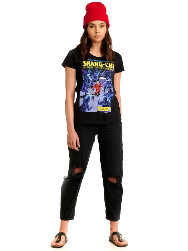 Nastrovje Potsdam Shang-Chi Comic T-Shirt Damen T-Shirt Schwarz