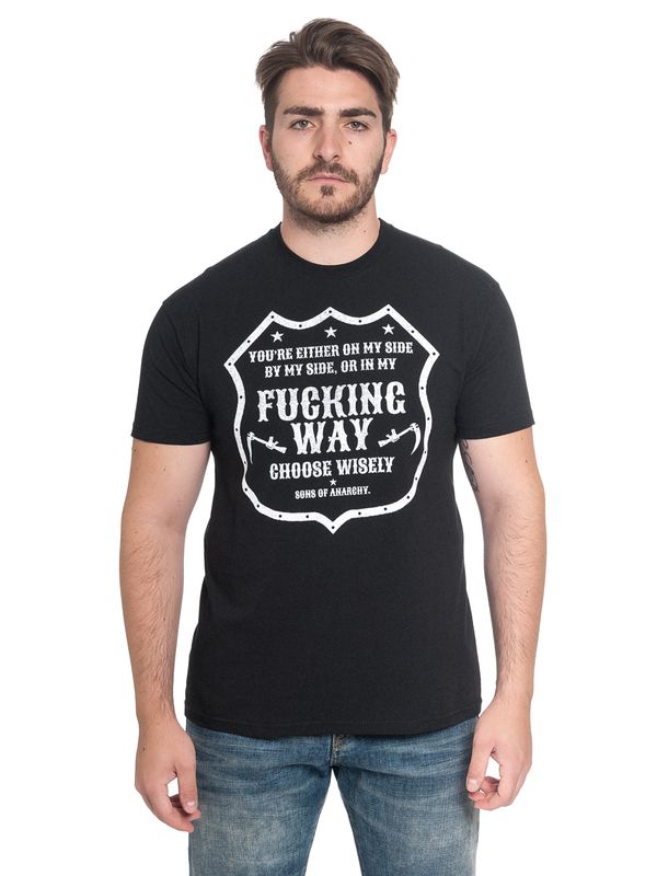 Nastrovje Potsdam Sons Of Anarchy Fucking Way Frame Herren T-Shirt Schwarz