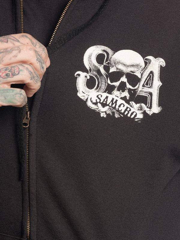 Nastrovje Potsdam Sons Of Anarchy Reaper Crew Herren Kapuzensweatjacke Schwarz