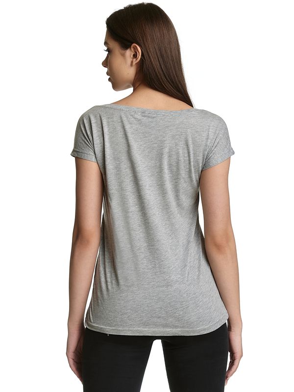 Nastrovje Potsdam Star Trek Free Flight Damen Loose-Shirt Grau Meliert