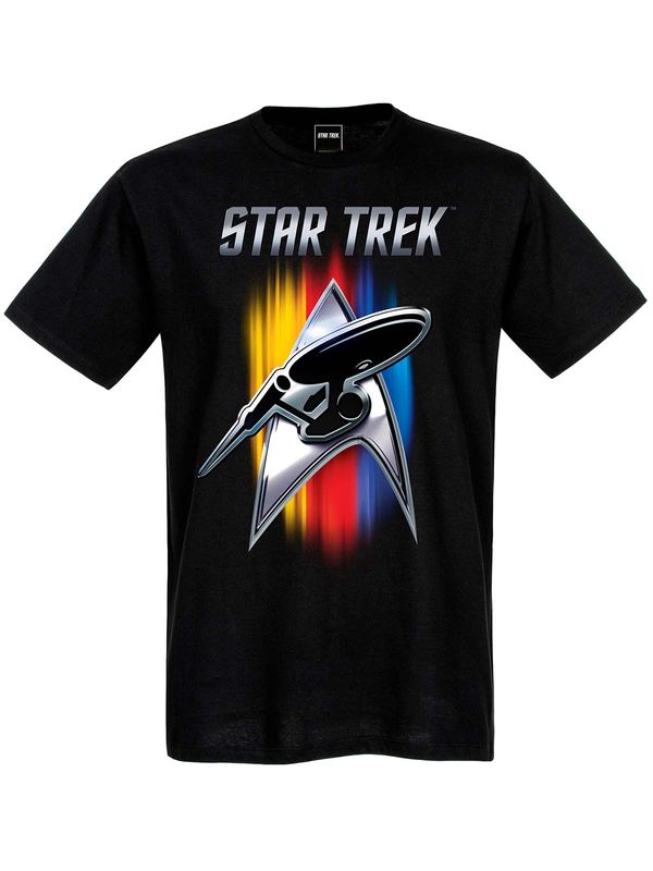 Nastrovje Potsdam Star Trek Shining Badge Herren T-Shirt schwarz