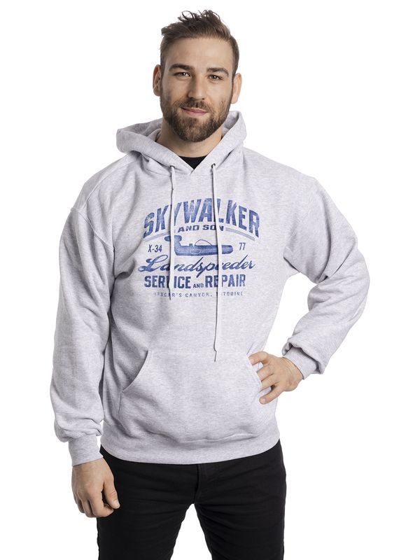 Nastrovje Potsdam Star Wars Skywalker Herren Kapuzensweatshirt Grau Meliert
