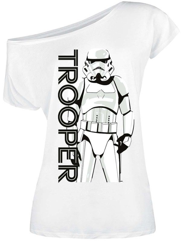 Nastrovje Potsdam Star Wars Trooper Damen Loose-Shirt weiss Nastrovje Potsdam Star Wars Trooper Damen Loose-Shirt weiss