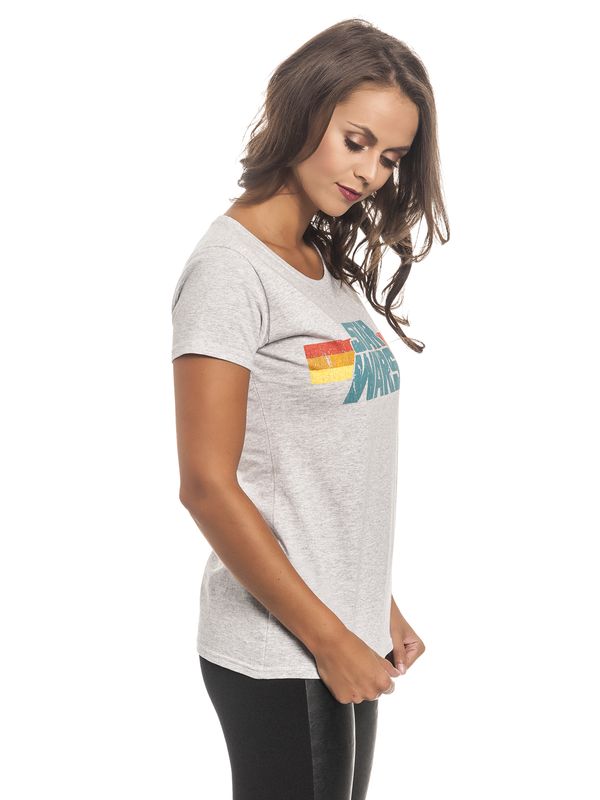 Nastrovje Potsdam Star Wars Vintage 77 Damen T-Shirt Grau Meliert