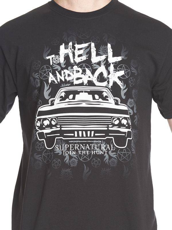 Nastrovje Potsdam Supernatural To Hell Herren T-Shirt Schwarz