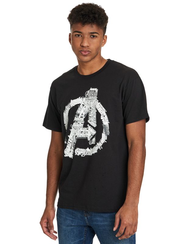 Nastrovje Potsdam The Avengers Avengers Logo Herren T-Shirt Schwarz