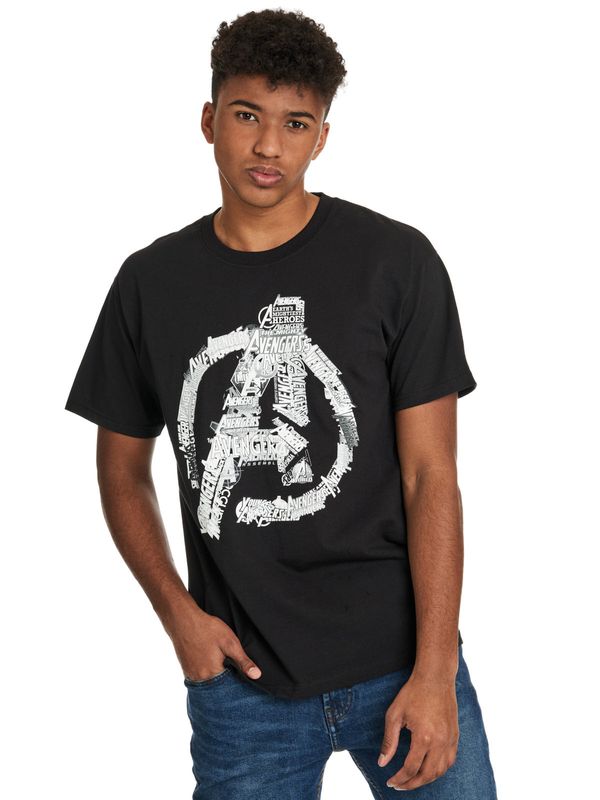 Nastrovje Potsdam The Avengers Avengers Logo Herren T-Shirt Schwarz