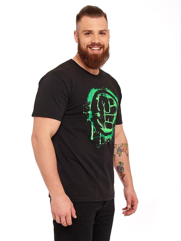 Nastrovje Potsdam The Hulk Punch Herren T-Shirt Schwarz NH