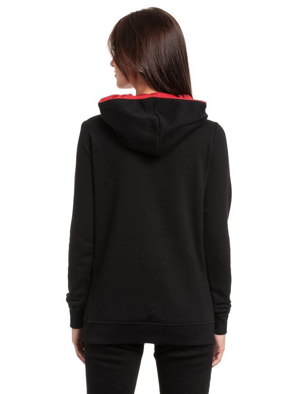 Nastrovje Potsdam The Mandalorian Grogu Hungry Damen Schalkragenpullover Schwarz/rot