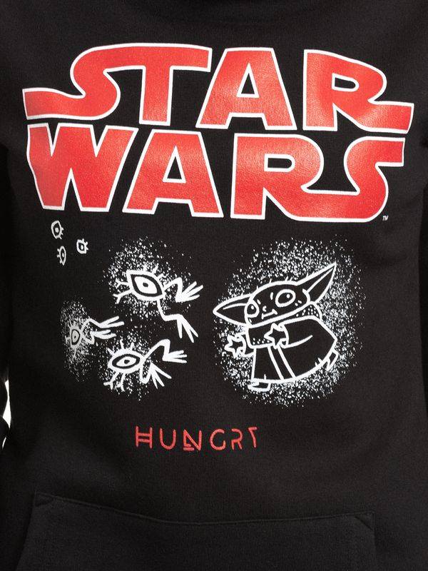 Nastrovje Potsdam The Mandalorian Grogu Hungry Damen Schalkragenpullover Schwarz/rot