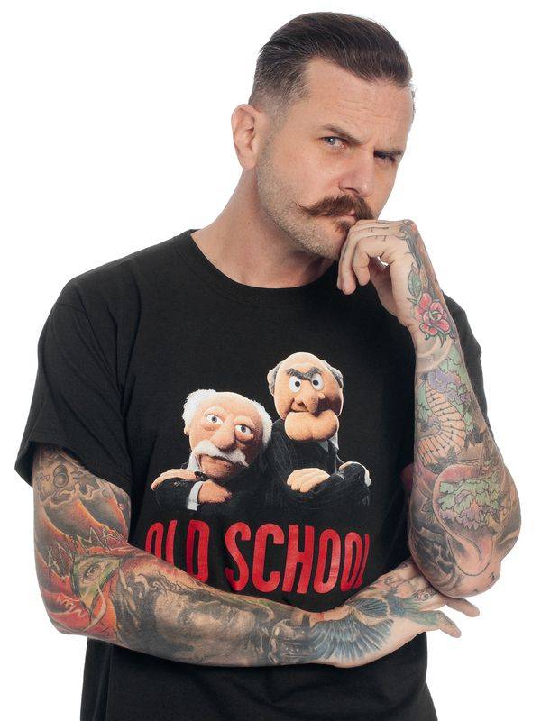 Nastrovje Potsdam The Muppets Old School Herren T-Shirt Schwarz