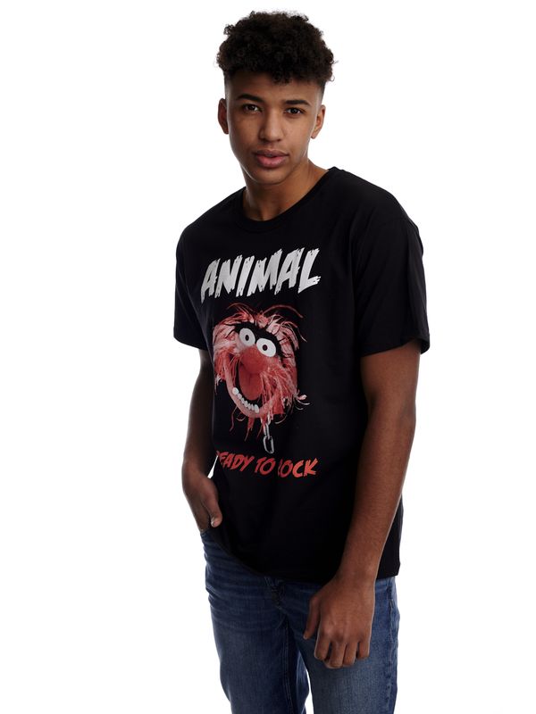 Nastrovje Potsdam The Muppets Ready To Rock Herren T-Shirt Schwarz