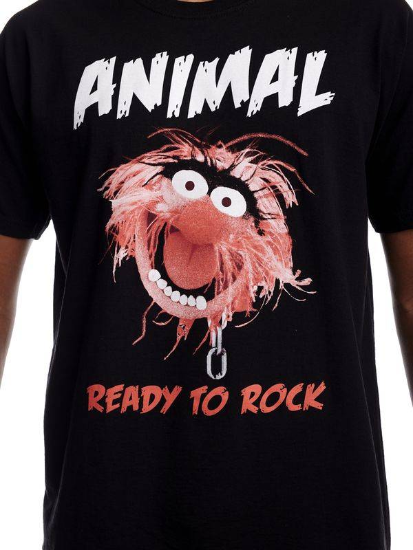Nastrovje Potsdam The Muppets Ready To Rock Herren T-Shirt Schwarz