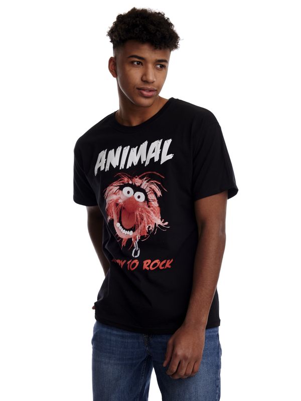 Nastrovje Potsdam The Muppets Ready To Rock Herren T-Shirt Schwarz