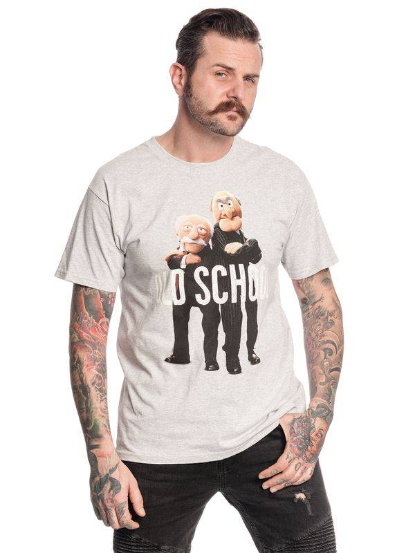 Nastrovje Potsdam The Muppets Waldorf & Statler Herren T-Shirt grau meliert