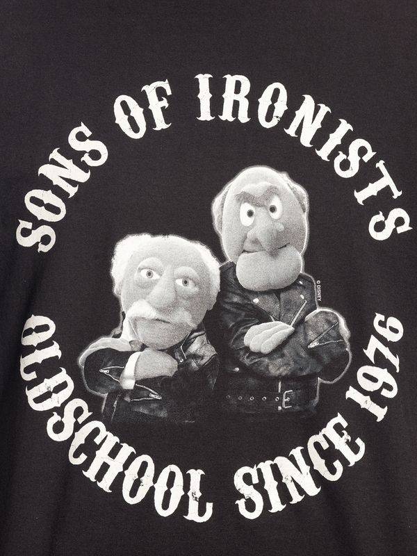 Nastrovje Potsdam The Muppets Waldorf & Statler Herren T-Shirt Schwarz