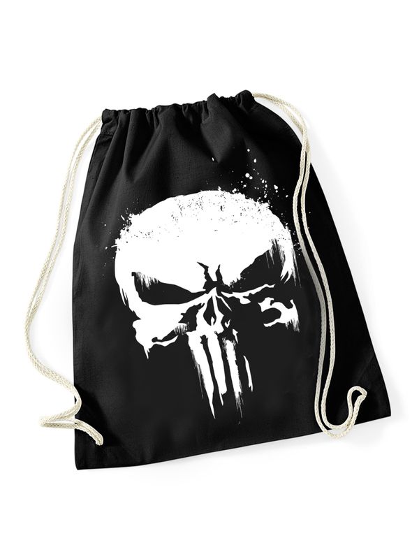 Nastrovje Potsdam The Punisher Punisher Skull Grunge Gymbag Schwarz