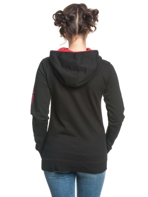 Nastrovje Potsdam The Walking Dead Daryl Portrait Shawl Hoodie Frauen Kapuzenpullover Schwarz/rot