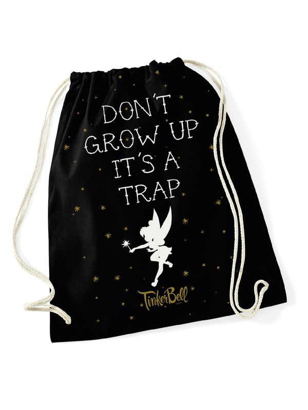 Nastrovje Potsdam Tinkerbell Don't Grow Up Gymbag schwarz
