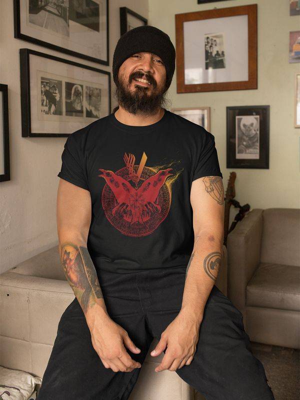 Nastrovje Potsdam Vikings Flames Herren T-Shirt Schwarz