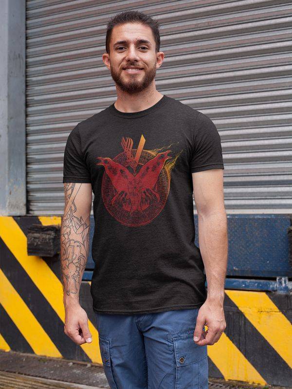 Nastrovje Potsdam Vikings Flames Herren T-Shirt Schwarz