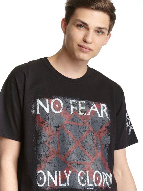 Nastrovje Potsdam Vikings Valhalla No Fear Only Glory Herren T-Shirt Schwarz