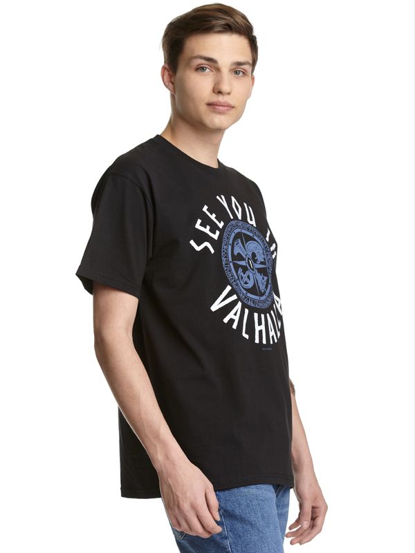 Nastrovje Potsdam Vikings Valhalla See You In Valhalla Herren T-Shirt Schwarz