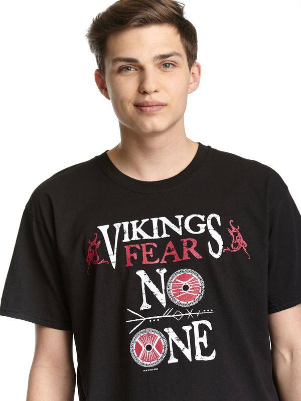 Nastrovje Potsdam Vikings Valhalla Vikings Fear No One Herren T-Shirt Schwarz