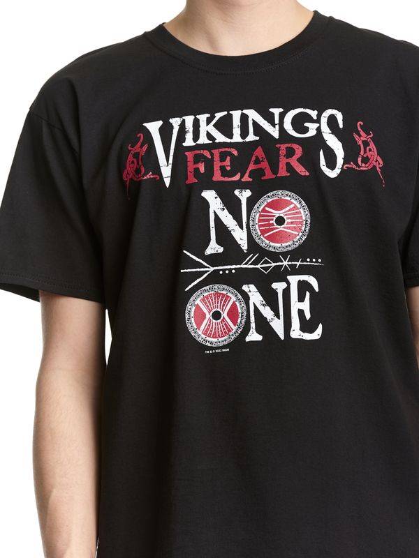 Nastrovje Potsdam Vikings Valhalla Vikings Fear No One Herren T-Shirt Schwarz