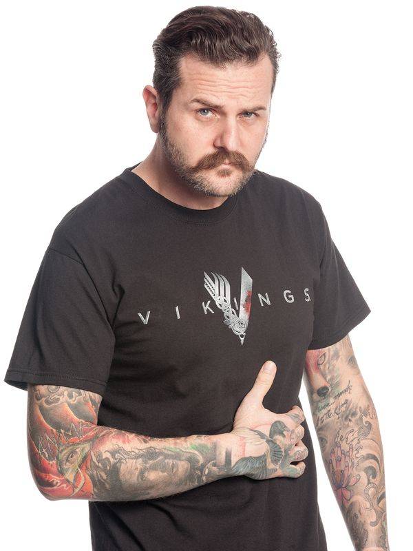 Nastrovje Potsdam Vikings Welcome Herren T-Shirt Schwarz