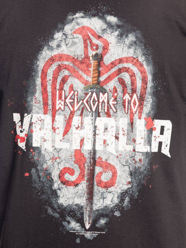 Nastrovje Potsdam Vikings Welcome Herren T-Shirt Schwarz