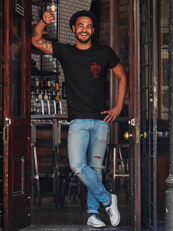 Nastrovje Potsdam Vikings Welcome To Valhalla Herren T-Shirt Schwarz