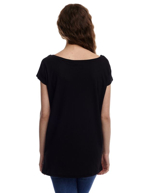 Nastrovje Potsdam Villains Fashion Above All Damen Loose-Shirt Schwarz