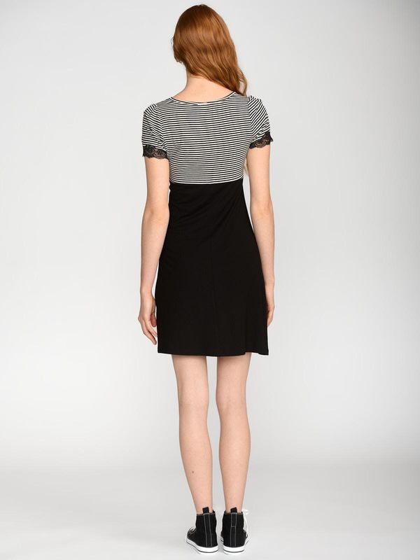 Nastrovje Potsdam Vive Maria Ahoi Girl Damen A-Linien-Kleid Schwarz/weiß