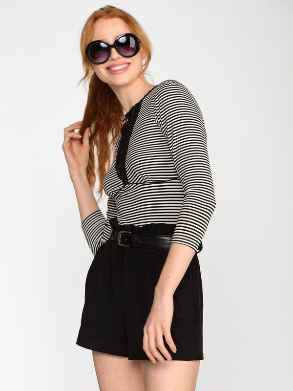 Nastrovje Potsdam Vive Maria Ahoi Summer Damen 3/4-Arm-Shirt Schwarz/creme