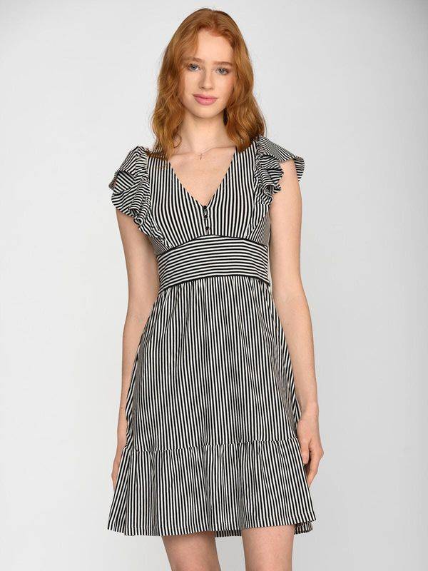 Nastrovje Potsdam Vive Maria Ahoi Summer Damen Volantkleid Schwarz/weiß