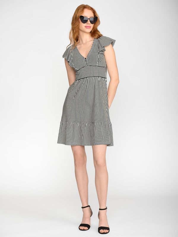 Nastrovje Potsdam Vive Maria Ahoi Summer Damen Volantkleid schwarz/weiß Nastrovje Potsdam Vive Maria Ahoi Summer Damen Volantkleid schwarz/weiß