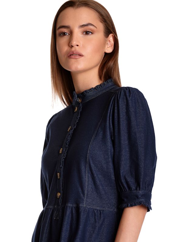 Nastrovje Potsdam Vive Maria Arizona Denim Damen Blusenkleid Blau