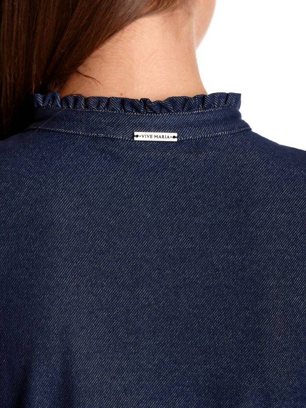 Nastrovje Potsdam Vive Maria Arizona Denim Damen Blusenkleid Blau