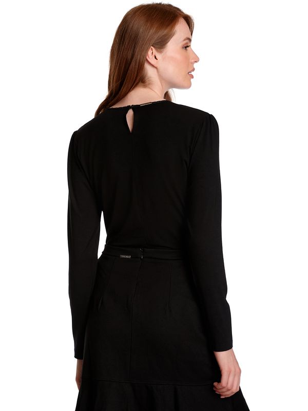 Nastrovje Potsdam Vive Maria Bavarian Love Damen Langarmshirt Schwarz