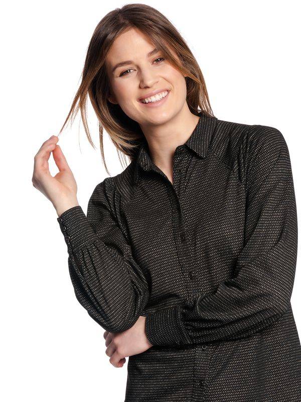 Nastrovje Potsdam Vive Maria Berlin Boheme Damen Langarmbluse Schwarz