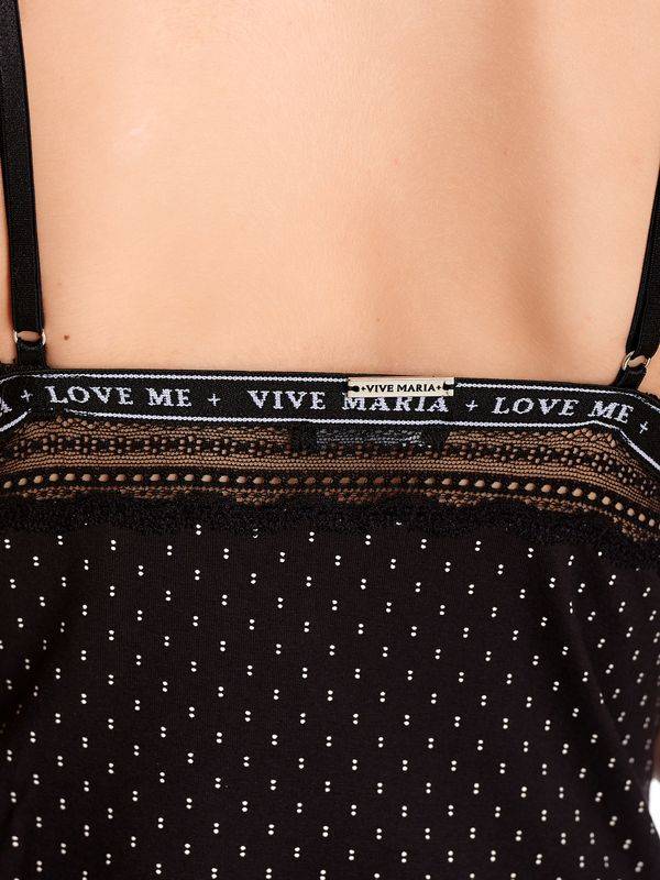 Nastrovje Potsdam Vive Maria Bisou Damen Wäscheset: Top Mit Panty Schwarz/creme