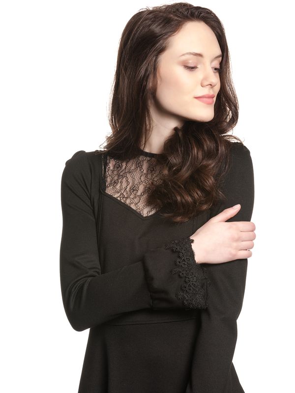 Nastrovje Potsdam Vive Maria Black Princess Damen A-Linien-Kleid Schwarz