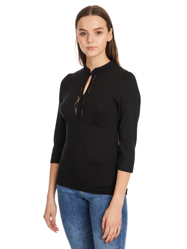 Nastrovje Potsdam Vive Maria Black Saigon Damen Stehkragenshirt Schwarz