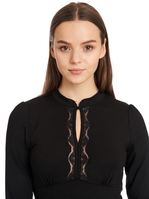 Nastrovje Potsdam Vive Maria Black Saigon Damen Stehkragenshirt Schwarz